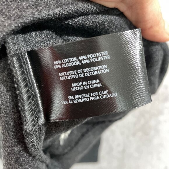 NEW Banana Republic Mens L Waffle Quarter Zip Pullover Gray Cotton/Polyester - Picture 6 of 7